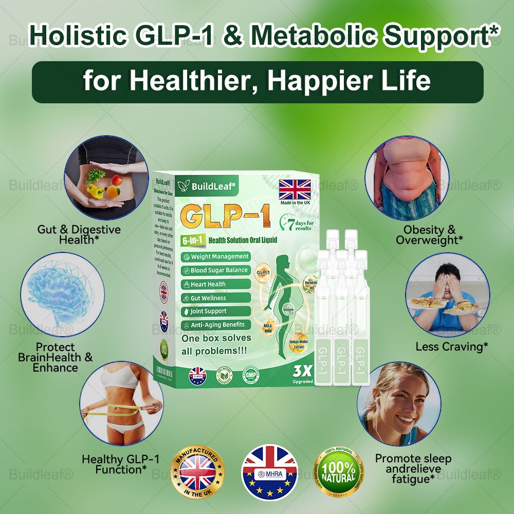 UK Official Store | 𝑩𝒖𝒊𝒍𝒅𝑳𝒆𝒂𝒇® 𝐆𝐋𝐏-𝟏 𝟔-𝐢𝐧-𝟏 𝑯𝒆𝒂𝒍𝒕𝒉 𝑺𝒐𝒍𝒖𝒕𝒊𝒐𝒏 𝑶𝒓𝒂𝒍 𝑳𝒊𝒒𝒖𝒊𝒅 (𝑱𝒖𝒔𝒕 𝒐𝒏𝒄𝒆 𝒂 𝒅𝒂𝒚, 𝘃𝗶𝘀𝗶𝗯𝗹𝗲 𝗰𝗵𝗮𝗻𝗴𝗲𝘀 𝗶𝗻 𝟳 𝗱𝗮𝘆𝘀) ✅ 𝘍𝘰𝘳 𝘰𝘣𝘦𝘴𝘪𝘵𝘺, 𝘤𝘢𝘳𝘥𝘪𝘰𝘷𝘢𝘴𝘤𝘶𝘭𝘢𝘳 𝘩𝘦𝘢𝘭𝘵𝘩, 𝙙𝙞𝙖𝙗𝙚𝙩𝙚𝙨, 𝙨𝙡𝙚𝙚𝙥 𝐚𝐩𝐧𝐞𝐚, 𝐆𝐮𝐭 𝐇𝐞𝐚𝐥𝐭𝐡, 𝐣𝐨𝐢𝐧𝐭 𝐢𝐬𝐬𝐮𝐞𝐬, 𝐚𝐧𝐝 𝐦𝐨𝐫𝐞