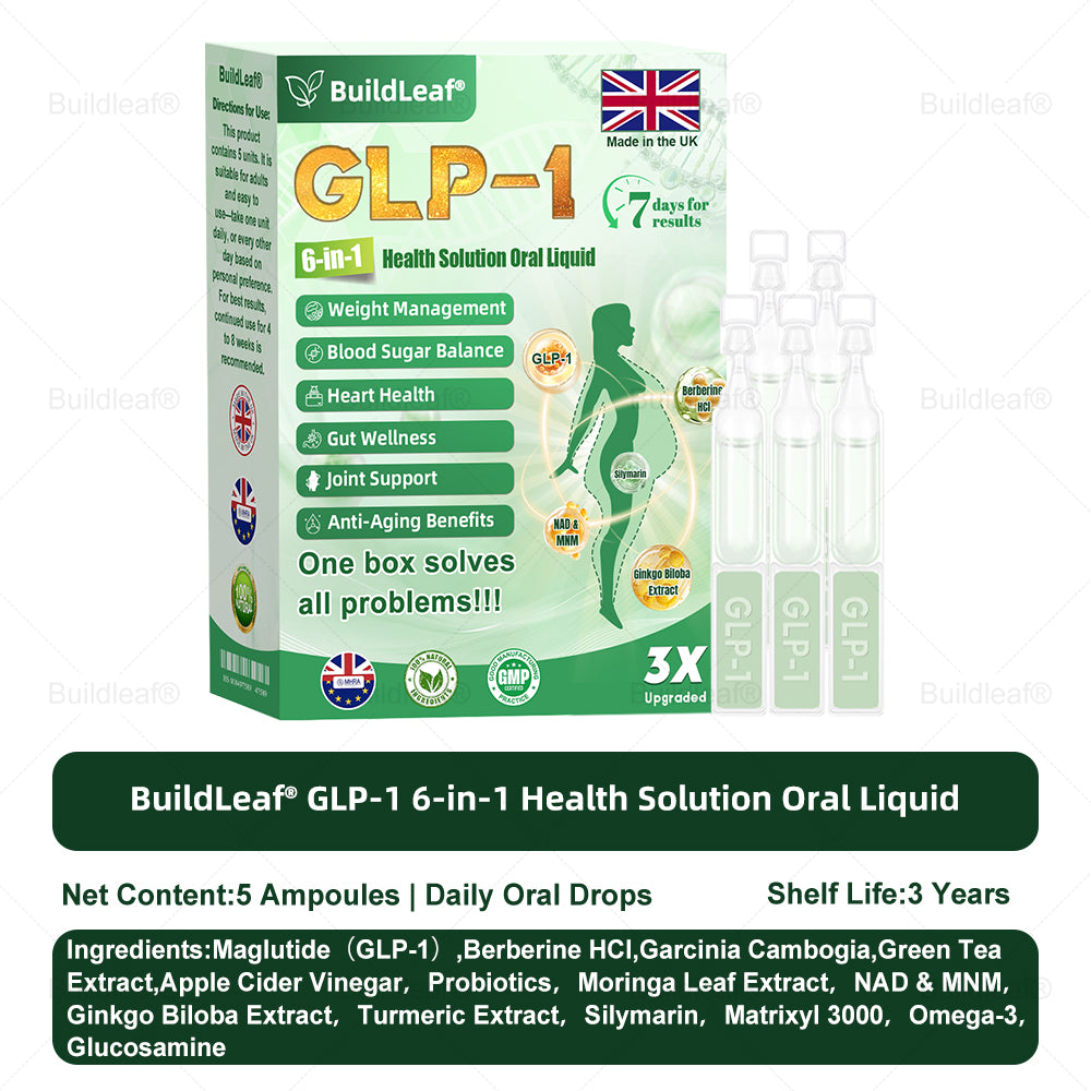 UK Official Store | 𝑩𝒖𝒊𝒍𝒅𝑳𝒆𝒂𝒇® 𝐆𝐋𝐏-𝟏 𝟔-𝐢𝐧-𝟏 𝑯𝒆𝒂𝒍𝒕𝒉 𝑺𝒐𝒍𝒖𝒕𝒊𝒐𝒏 𝑶𝒓𝒂𝒍 𝑳𝒊𝒒𝒖𝒊𝒅 (𝑱𝒖𝒔𝒕 𝒐𝒏𝒄𝒆 𝒂 𝒅𝒂𝒚, 𝘃𝗶𝘀𝗶𝗯𝗹𝗲 𝗰𝗵𝗮𝗻𝗴𝗲𝘀 𝗶𝗻 𝟳 𝗱𝗮𝘆𝘀) ✅ 𝘍𝘰𝘳 𝘰𝘣𝘦𝘴𝘪𝘵𝘺, 𝘤𝘢𝘳𝘥𝘪𝘰𝘷𝘢𝘴𝘤𝘶𝘭𝘢𝘳 𝘩𝘦𝘢𝘭𝘵𝘩, 𝙙𝙞𝙖𝙗𝙚𝙩𝙚𝙨, 𝙨𝙡𝙚𝙚𝙥 𝐚𝐩𝐧𝐞𝐚, 𝐆𝐮𝐭 𝐇𝐞𝐚𝐥𝐭𝐡, 𝐣𝐨𝐢𝐧𝐭 𝐢𝐬𝐬𝐮𝐞𝐬, 𝐚𝐧𝐝 𝐦𝐨𝐫𝐞