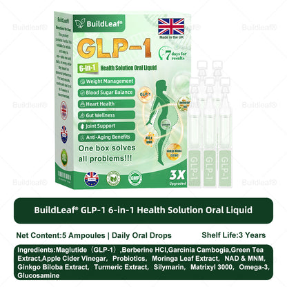 UK Official Store | 𝑩𝒖𝒊𝒍𝒅𝑳𝒆𝒂𝒇® 𝐆𝐋𝐏-𝟏 𝟔-𝐢𝐧-𝟏 𝑯𝒆𝒂𝒍𝒕𝒉 𝑺𝒐𝒍𝒖𝒕𝒊𝒐𝒏 𝑶𝒓𝒂𝒍 𝑳𝒊𝒒𝒖𝒊𝒅 (𝑱𝒖𝒔𝒕 𝒐𝒏𝒄𝒆 𝒂 𝒅𝒂𝒚, 𝘃𝗶𝘀𝗶𝗯𝗹𝗲 𝗰𝗵𝗮𝗻𝗴𝗲𝘀 𝗶𝗻 𝟳 𝗱𝗮𝘆𝘀) ✅ 𝘍𝘰𝘳 𝘰𝘣𝘦𝘴𝘪𝘵𝘺, 𝘤𝘢𝘳𝘥𝘪𝘰𝘷𝘢𝘴𝘤𝘶𝘭𝘢𝘳 𝘩𝘦𝘢𝘭𝘵𝘩, 𝙙𝙞𝙖𝙗𝙚𝙩𝙚𝙨, 𝙨𝙡𝙚𝙚𝙥 𝐚𝐩𝐧𝐞𝐚, 𝐆𝐮𝐭 𝐇𝐞𝐚𝐥𝐭𝐡, 𝐣𝐨𝐢𝐧𝐭 𝐢𝐬𝐬𝐮𝐞𝐬, 𝐚𝐧𝐝 𝐦𝐨𝐫𝐞