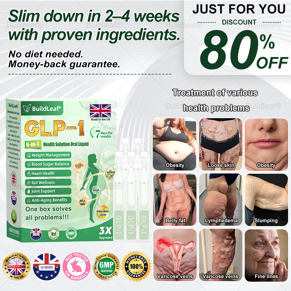 UK Official Store | 𝑩𝒖𝒊𝒍𝒅𝑳𝒆𝒂𝒇® 𝐆𝐋𝐏-𝟏 𝟔-𝐢𝐧-𝟏 𝑯𝒆𝒂𝒍𝒕𝒉 𝑺𝒐𝒍𝒖𝒕𝒊𝒐𝒏 𝑶𝒓𝒂𝒍 𝑳𝒊𝒒𝒖𝒊𝒅 (𝑱𝒖𝒔𝒕 𝒐𝒏𝒄𝒆 𝒂 𝒅𝒂𝒚, 𝘃𝗶𝘀𝗶𝗯𝗹𝗲 𝗰𝗵𝗮𝗻𝗴𝗲𝘀 𝗶𝗻 𝟳 𝗱𝗮𝘆𝘀) ✅ 𝘍𝘰𝘳 𝘰𝘣𝘦𝘴𝘪𝘵𝘺, 𝘤𝘢𝘳𝘥𝘪𝘰𝘷𝘢𝘴𝘤𝘶𝘭𝘢𝘳 𝘩𝘦𝘢𝘭𝘵𝘩, 𝙙𝙞𝙖𝙗𝙚𝙩𝙚𝙨, 𝙨𝙡𝙚𝙚𝙥 𝐚𝐩𝐧𝐞𝐚, 𝐆𝐮𝐭 𝐇𝐞𝐚𝐥𝐭𝐡, 𝐣𝐨𝐢𝐧𝐭 𝐢𝐬𝐬𝐮𝐞𝐬, 𝐚𝐧𝐝 𝐦𝐨𝐫𝐞