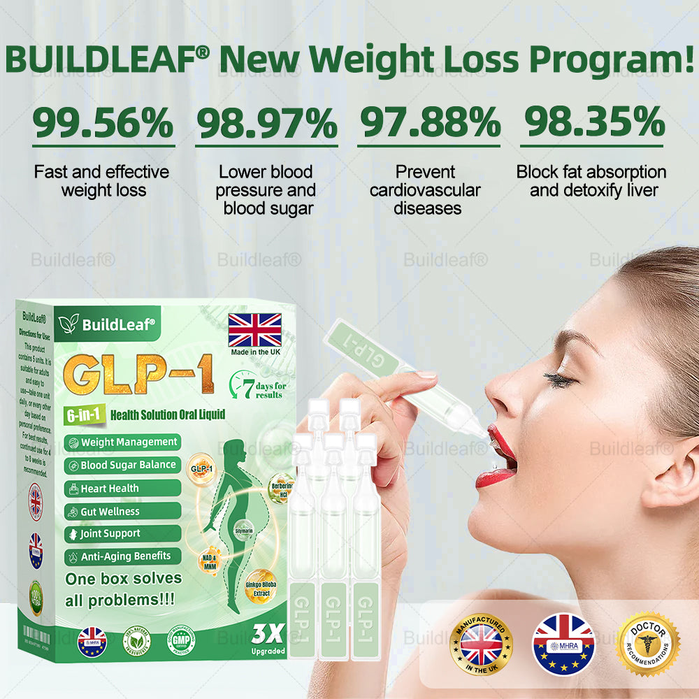 UK Official Store | 𝑩𝒖𝒊𝒍𝒅𝑳𝒆𝒂𝒇® 𝐆𝐋𝐏-𝟏 𝟔-𝐢𝐧-𝟏 𝑯𝒆𝒂𝒍𝒕𝒉 𝑺𝒐𝒍𝒖𝒕𝒊𝒐𝒏 𝑶𝒓𝒂𝒍 𝑳𝒊𝒒𝒖𝒊𝒅 (𝑱𝒖𝒔𝒕 𝒐𝒏𝒄𝒆 𝒂 𝒅𝒂𝒚, 𝘃𝗶𝘀𝗶𝗯𝗹𝗲 𝗰𝗵𝗮𝗻𝗴𝗲𝘀 𝗶𝗻 𝟳 𝗱𝗮𝘆𝘀) ✅ 𝘍𝘰𝘳 𝘰𝘣𝘦𝘴𝘪𝘵𝘺, 𝘤𝘢𝘳𝘥𝘪𝘰𝘷𝘢𝘴𝘤𝘶𝘭𝘢𝘳 𝘩𝘦𝘢𝘭𝘵𝘩, 𝙙𝙞𝙖𝙗𝙚𝙩𝙚𝙨, 𝙨𝙡𝙚𝙚𝙥 𝐚𝐩𝐧𝐞𝐚, 𝐆𝐮𝐭 𝐇𝐞𝐚𝐥𝐭𝐡, 𝐣𝐨𝐢𝐧𝐭 𝐢𝐬𝐬𝐮𝐞𝐬, 𝐚𝐧𝐝 𝐦𝐨𝐫𝐞